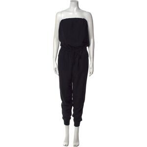 Joie Size 4 Women's Strapless Romper Jumpsuit Minimalist Black Preppy Utility